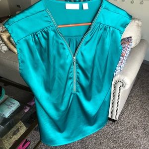 NY & Co Dressy emerald blouse